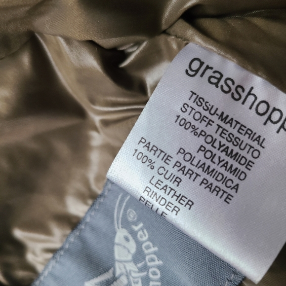 Grasshopper Tan Metallic Quilted Jacket Women's Sz.1(XL) - Picture 7 of 11